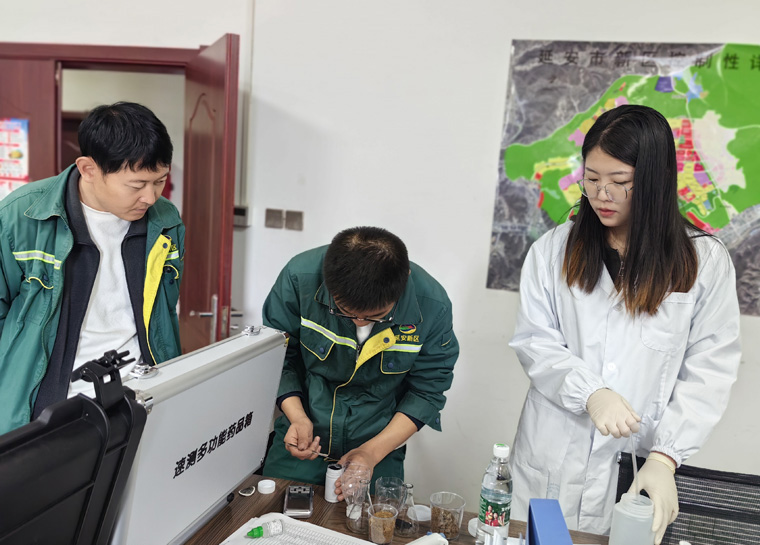 萊恩德土壤養(yǎng)分檢測儀入駐延安新區(qū)市政公用有限公司，檢測實力再升級